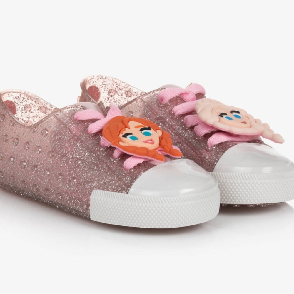 Mini Melissa Girls Pink Disney jelly sneakers. Size 11